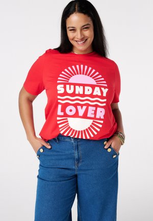 T-shirt print - red