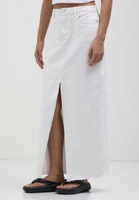 Calliope LUNGA IN DENIM - Gonna lunga - bianco