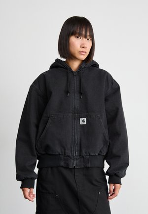 Carhartt WIP ACTIVE JACKET - Bomberjakke - black stone washed