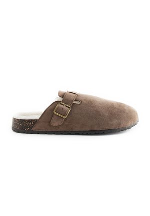 Mules - taupe brown