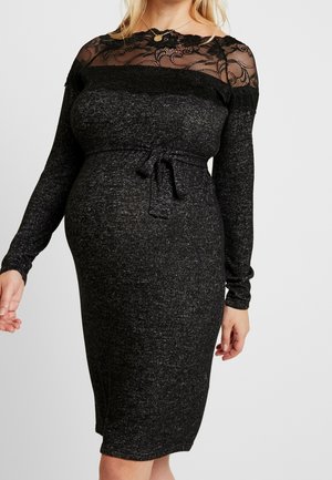 Vestido de punto - mottled dark grey