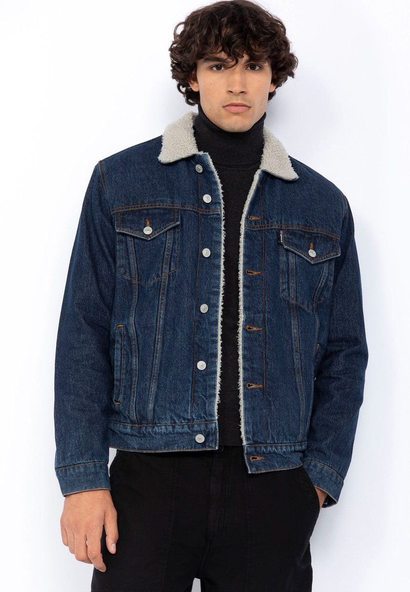 Schott TRUCK - Jeansjacke - bleu