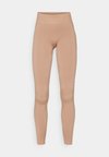 FULL LENGTH MID RISE SEAMLESS LEGGINGS - Tajice - dark brown