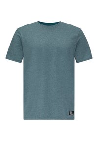 QS MIT LAYERING DETAIL - T-shirt basic - petrol