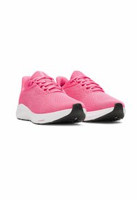Under Armour PURSUIT 4 BIG LOGO - Scarpe da corsa su strada - super pink