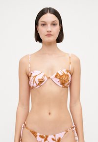 Seafolly - ROCOCO RUCHED SPLIT WIRE BRA - Bikini top - light pink/light brown Thumbnail Image 1