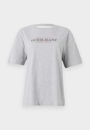 Guess Jeans, AMERICAN TEE - Tricou cu imprimeu - medium grey