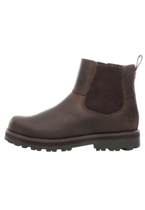 CHELSEA - Boots à talons - dark brown