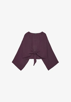 Stradivarius, FLOWING OPEN BLOUSE - Blouse - purple