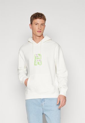 Pier One ABSTRACT FLOWER HOODIE TERRY  - Pusa - white