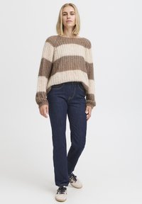 PULZ KATJA STRAIGHT Jeans a sigaretta un washed denim/blu