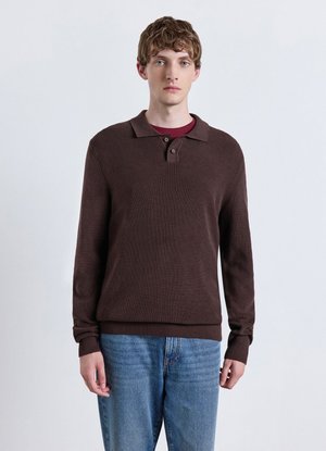 Calliope, MAGLIA TINTA UNITA - Maglione - caffè