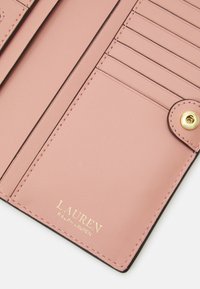Lauren Ralph Lauren CROSSHATCH LEATHER SLIM WALLET - Piniginė - rose tan