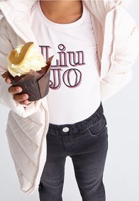 Liu Jo Kids WITH LOGO AND GEMSTONES - Långärmad tröja - pink