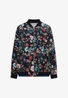 BLOUSON MIT FLORALEM MUSTER UND ZIPPER - Blouson Bomber - universal blue