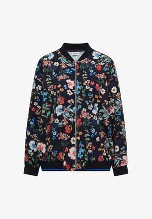 Cecil, BLOUSON MIT FLORALEM MUSTER UND ZIPPER - Blouson Bomber - universal blue