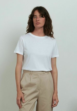 T-shirt M&S Fille 9-10 Ans – Blanc Imprimé Animal, Manches Longues, 100% Coton