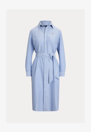Polo Ralph Lauren BELTED COTTON OXFORD SHIRTDRESS - Marškininė suknelė - blue