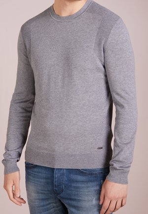 Stickad tröja - light grey