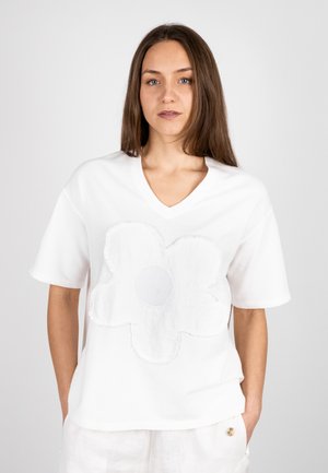 FLOWER - Print T-shirt - offwhite