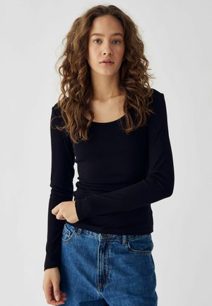 LEYTON  - Pikkade varrukatega topp - black