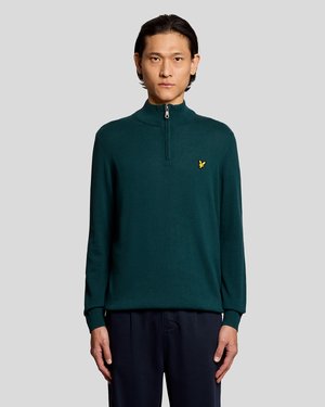 Lyle & Scott QUARTER ZIP - Džemperis - rich teal
