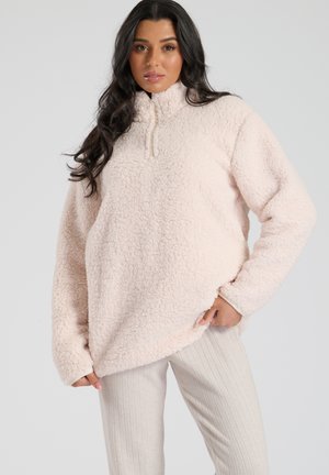 BORG 1/4 ZIP - Fleece jumper - cream