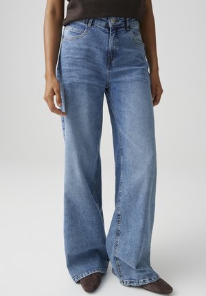 OPUS, MID RISE EXTRA WIDE - Wide Leg - mid joy blue
