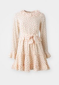 BETTA RUFFLE MINI DRESS - Denné šaty - cream