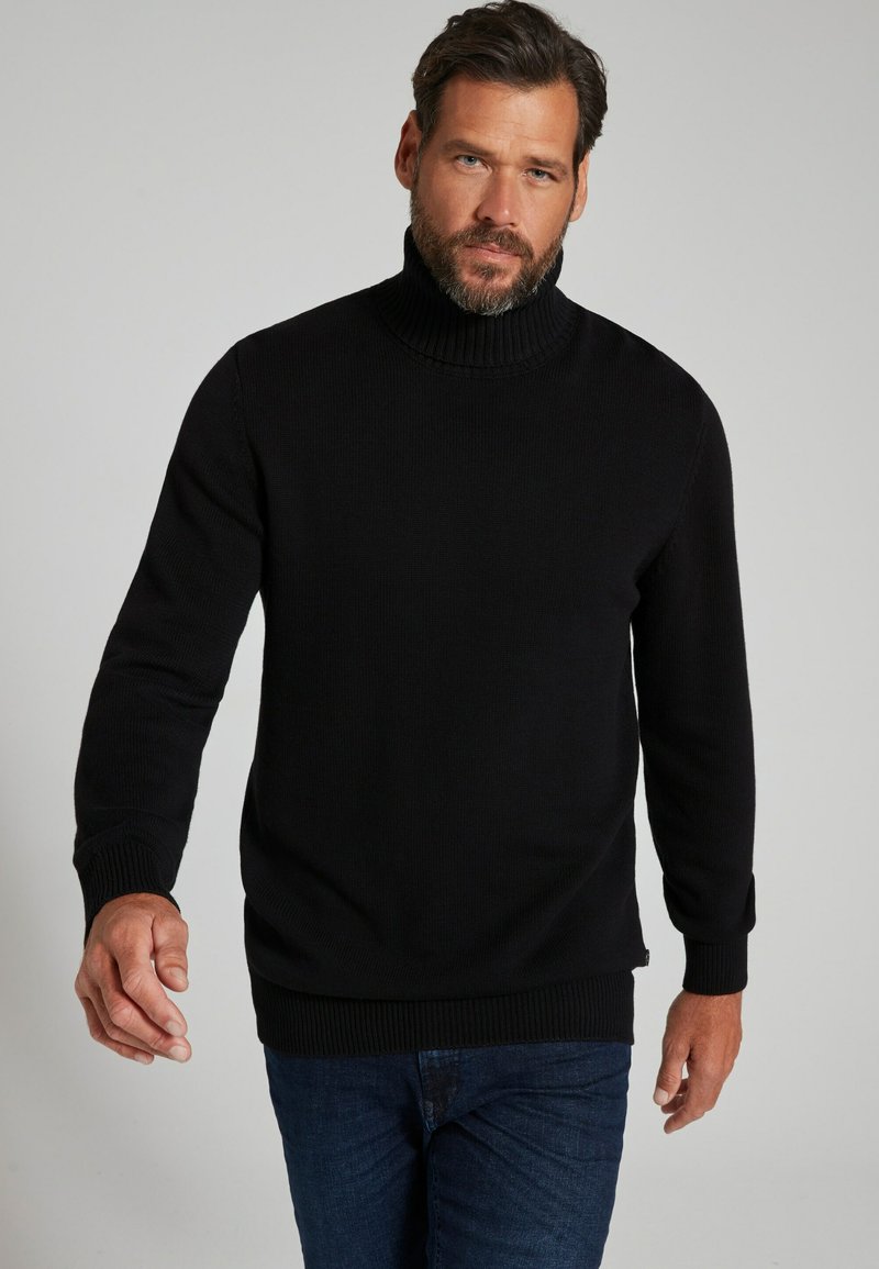 JP1880 TURTLENECK - Strickpullover - black