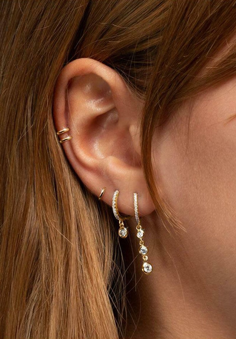 Singularu MINI 5 SPARKS - Single earring - color plata con ... - Zalando
