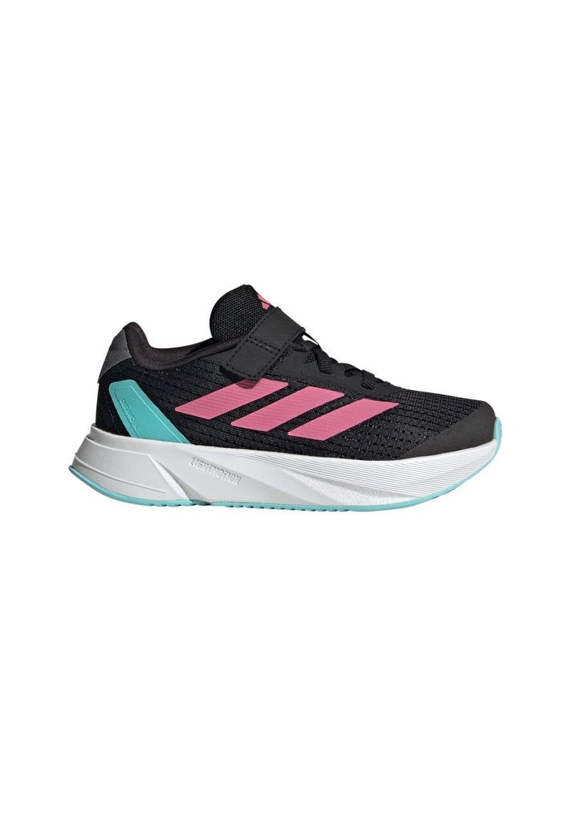 adidas Performance DURAMO - Zapatillas running asfalto - core black   pink fusion   cloud white