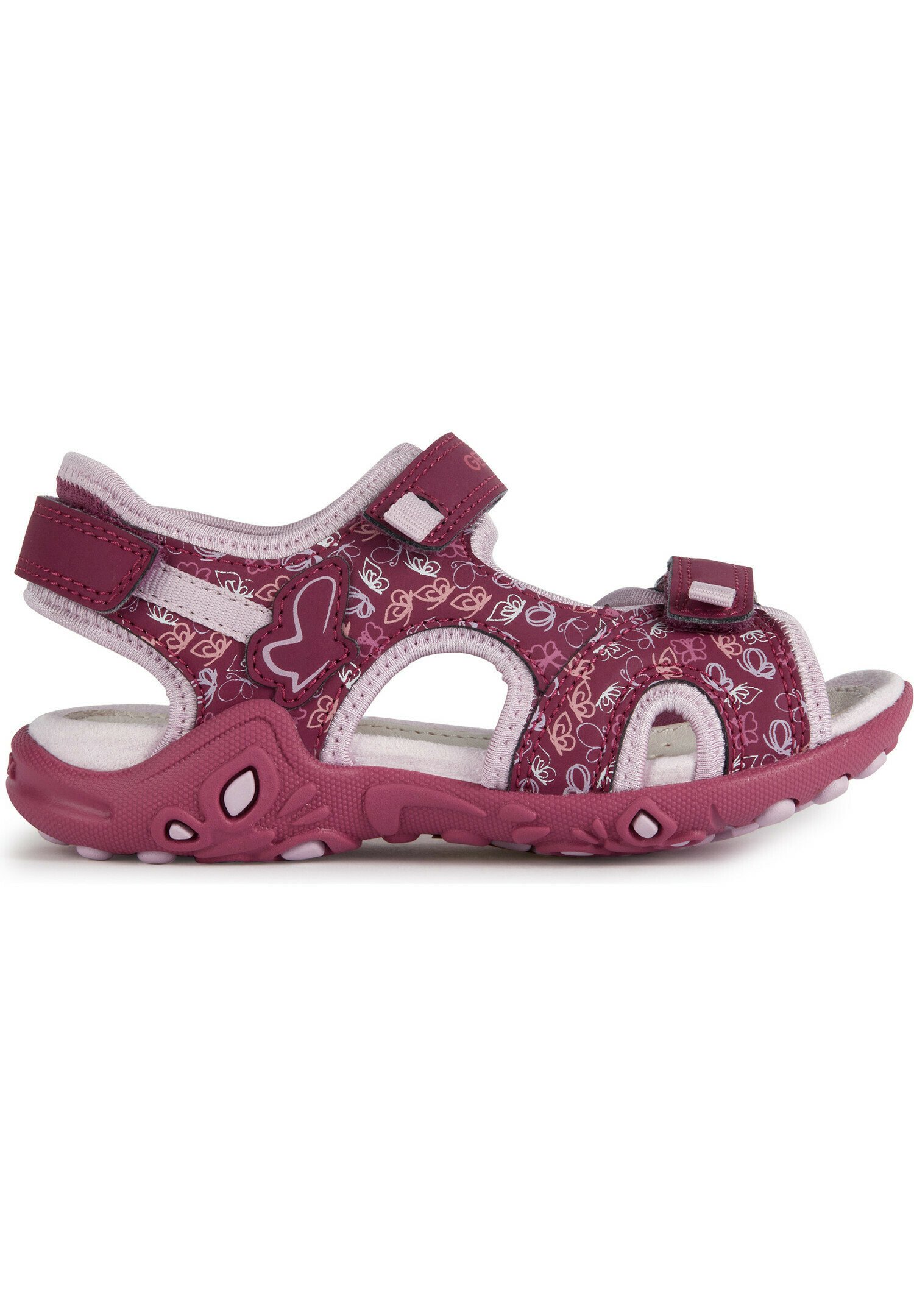 Sandales Fille Geox Roxanne A - Fermées, Scratch Et Lacets élastiques, Semelle Respirante