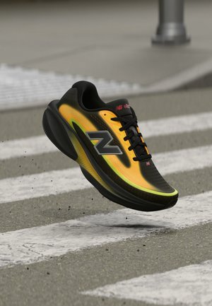 New Balance, ELLIPSE - Chaussures de running sur route - black cement/satsuma orange/alkaline green