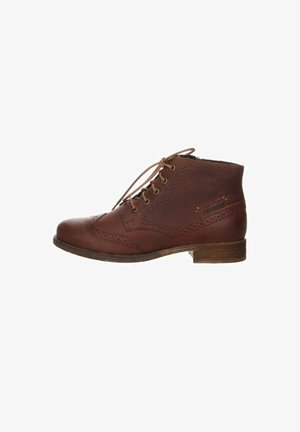 Lace-up ankle boots - mittel-braun