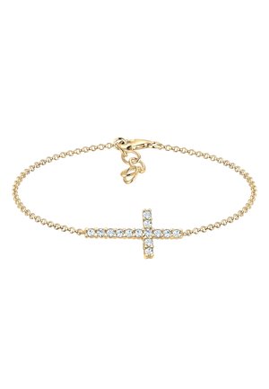 SPARKLING CROSS - MIT KRISTALLEN VON SWAROVSKI® - Armband - gold-coloured