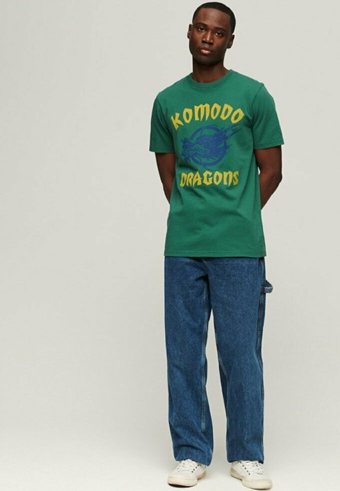 Superdry & Co T-shirt print groen Superdry & Co T-shirt print groen