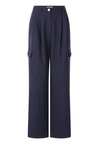 MIT BUNDFALTEN - Cargobukser - midnight blue