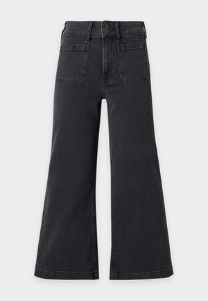 GAP Petite, STRIDE CALVEN PATCH - Wide Leg - black