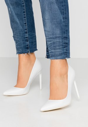 LEATHER PUMP - Korolliset avokkaat - white