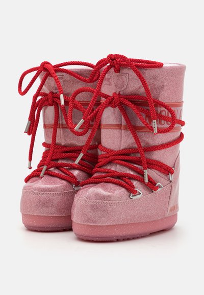 Moon Boot ICON JR GLITTER - Vinterstøvler - pink
