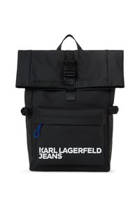 Karl Lagerfeld Jeans UTILITY COATED ROLL-TOP - Hátizsák - black