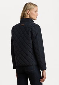 Lauren Ralph Lauren Petite CREST PATCH QUILTED MOCKNECK JACKET - Lengva striukė - dark navy