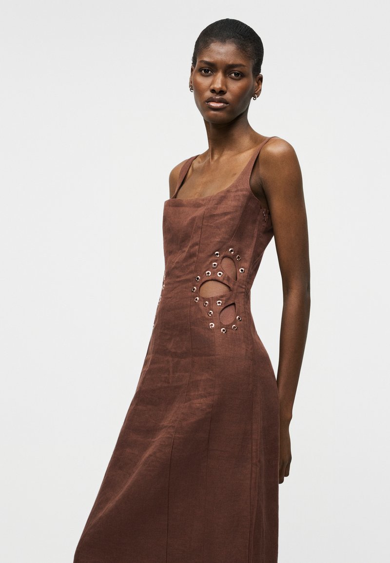 maje brown dress Maje Wool-Blend Mini Dress main image 0