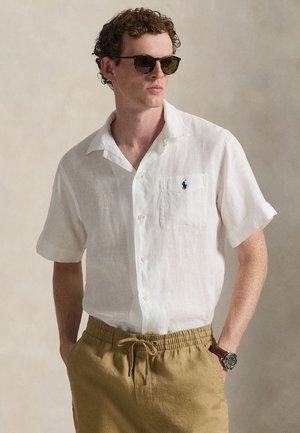CLASSIC FIT LINEN CAMP SHIRT - Πουκάμισο - white
