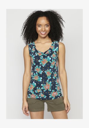 Maglietta Donna Koroshi Girocollo Cotone Flamé Nero | Top Casual Morbido