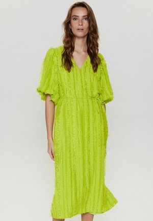 Nümph NUMOLEKO DRESS - Cocktailklänning - acid lime