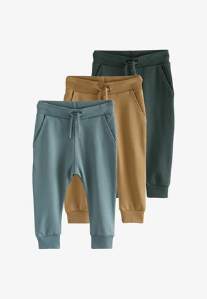 3 PACK SUPER JOGGERS - Jogginghose - blue/tan brown/charcoal grey