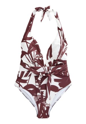 Next Plavky - white/brown abstract