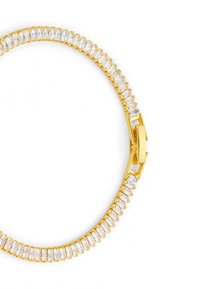 Orelia CRYSTAL BAGUETTE TENNIS BRACELET - Pulseira - pale gold-coloured